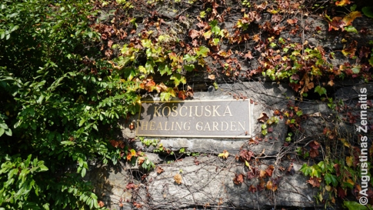 Kosciuska healing garden sign