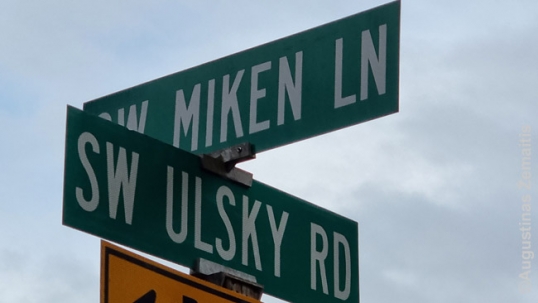 Ulsky and Miken crossroads in Portland