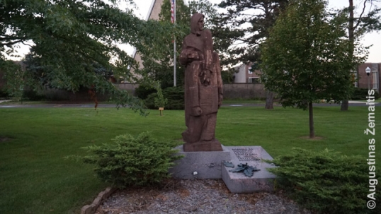 Mother of a partisan memorial next to the Lithuanian World Center in Lemont