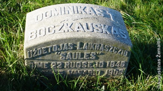 Paties leidėjo Bočkausko kapas
