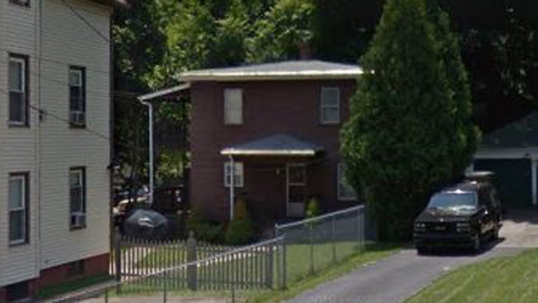 Google Street View of the house at the address where Adolfas Ramanauskas-Vanagas was born