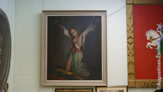 Tortured Lithuania represented by a girl (ALKA museum)