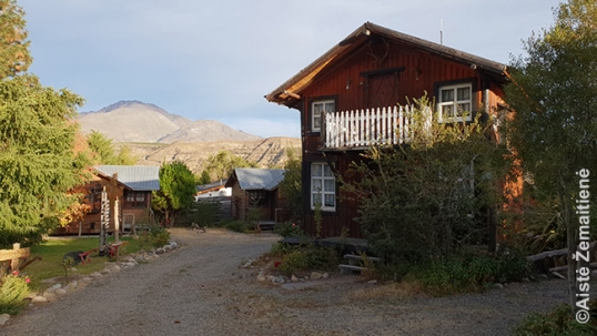  Esquel Lithuanian farmstead. House ‘Trakai’ is on the right while hills are visible on the left 
