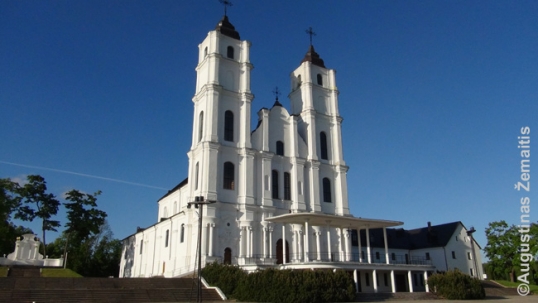 Vilnius Baroque style church in Aglona, Latvia