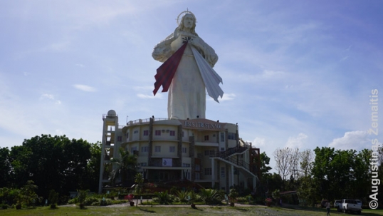 The Divine Mercy statue near Manila