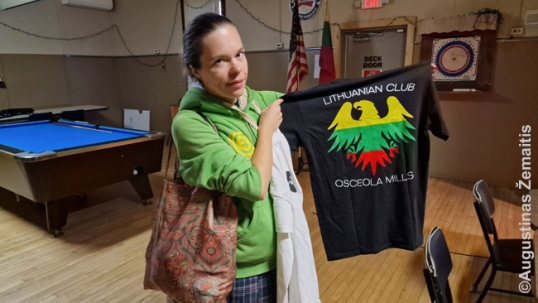 The shirt of Osceola Mills Lithuanian club