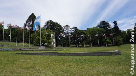 The plaza of flags in Tandil