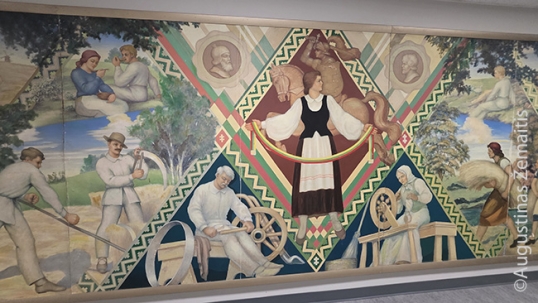 Lithuanian artwork from the closed St. George Lithuanian Church in New York, located in the Lithuanian World Center