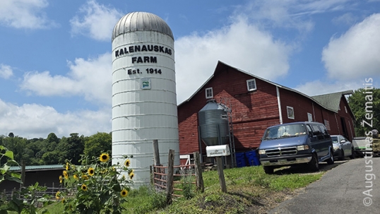 Kalenauskas Farm Silo with Kalenauskas name