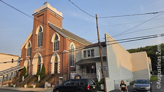 Mahanoy City St. Joseph Lithuanian Church (after tower demolition)